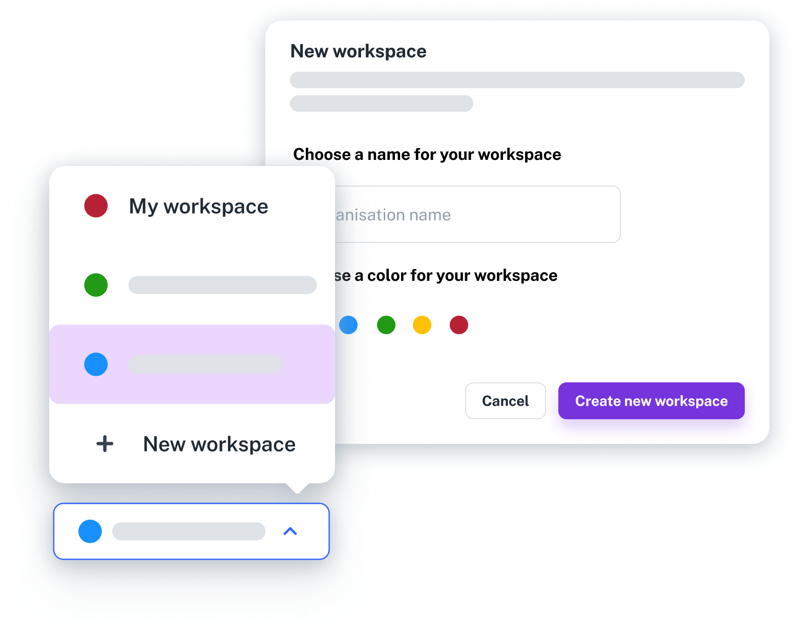 workspace select